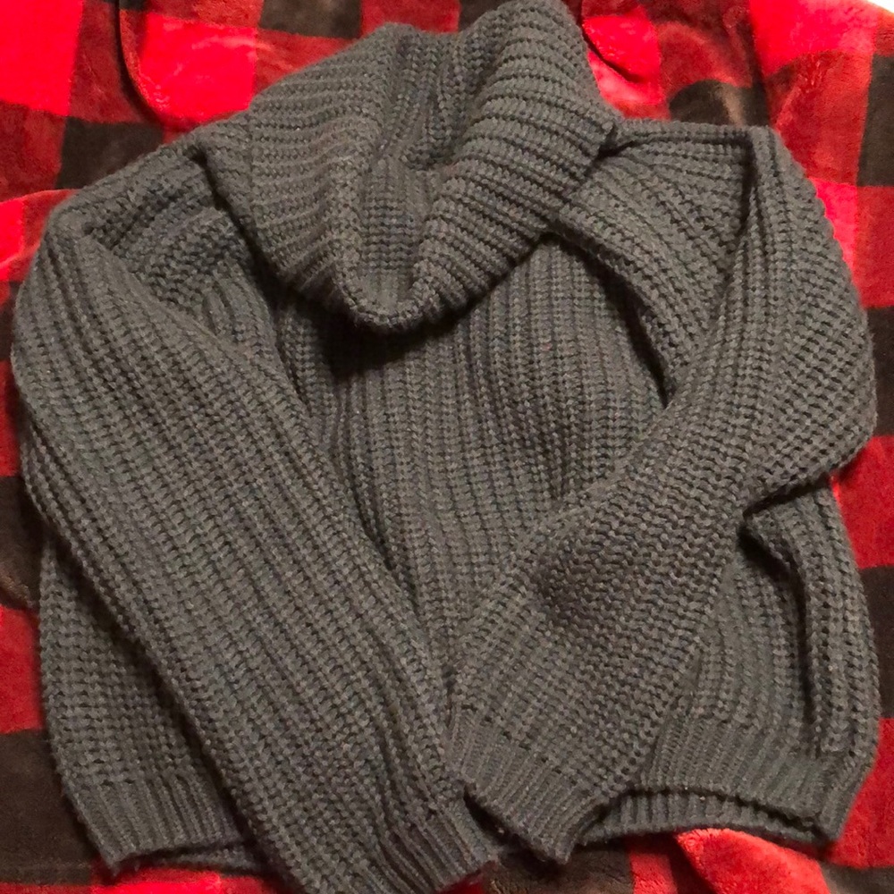 Cropped Turtleneck Sweater